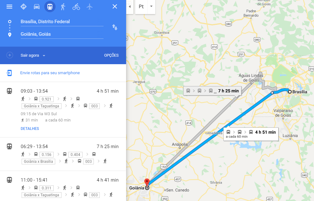Ônibus Brasília a Goiânia Ônibus Brasília a Goiânia