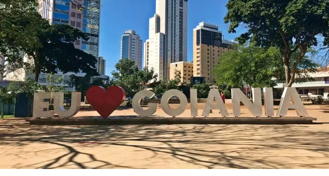 Letreiro Eu amo Goiânia Letreiro Eu amo Goiânia