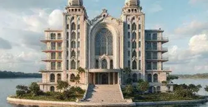 mansão com lago e capela em Goiás