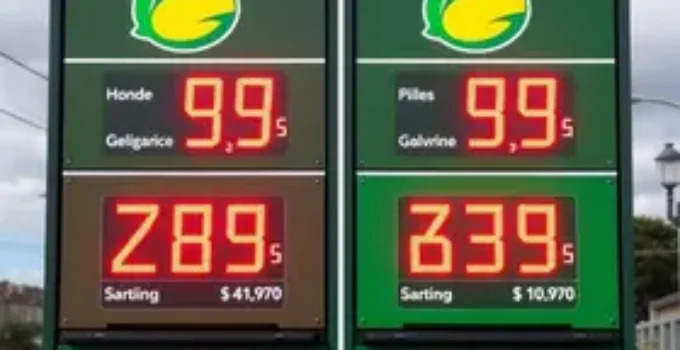 preço da gasolina e diesel em Goiânia