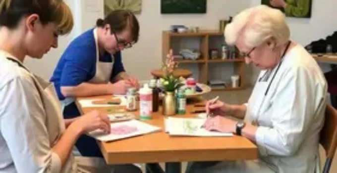 oficinas de arte e artesanato