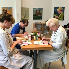 oficinas de arte e artesanato