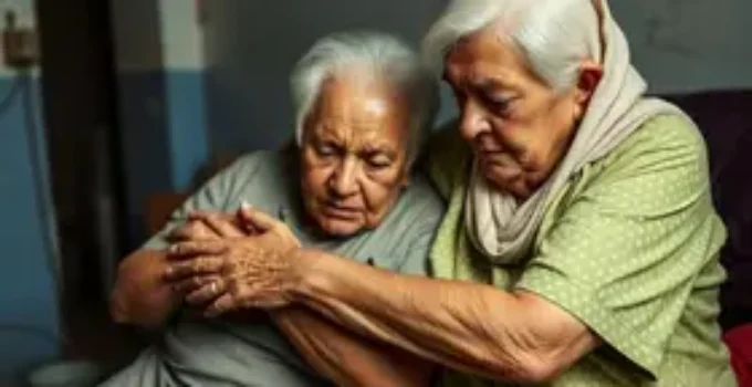 idoso acamado torturado por cuidador