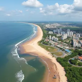 complexo com praia artificial