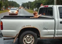 Criança cai da caçamba de caminhonete em Goiânia