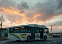 ônibus a gás