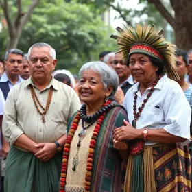 homenagem aos povos indígenas