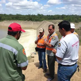 Simulado de emergência da Barragem do João Leite