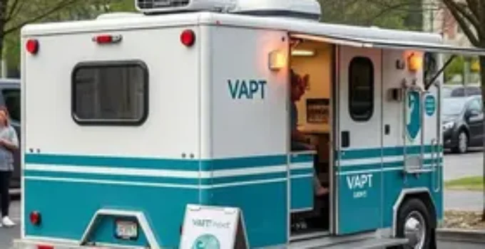 unidade móvel do Vapt Vupt