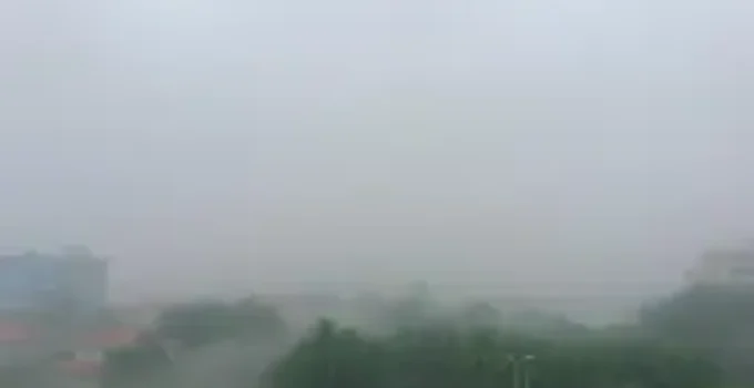 Goiânia e Aparecida amanhecem com névoa após chuva na região