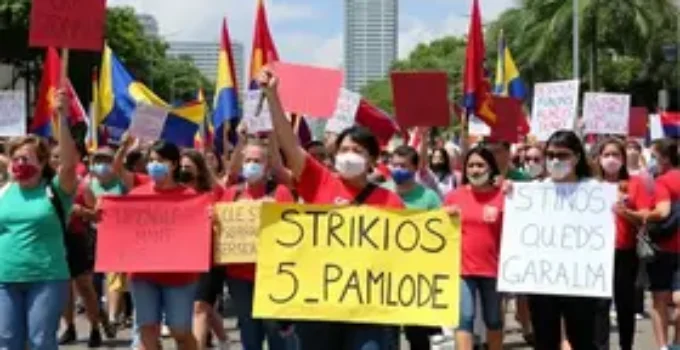 greve dos professores