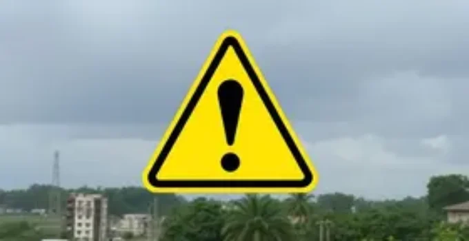alerta amarelo de baixa umidade