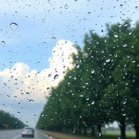 chuva rápida e isolada